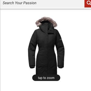 North face arctic parka black size M